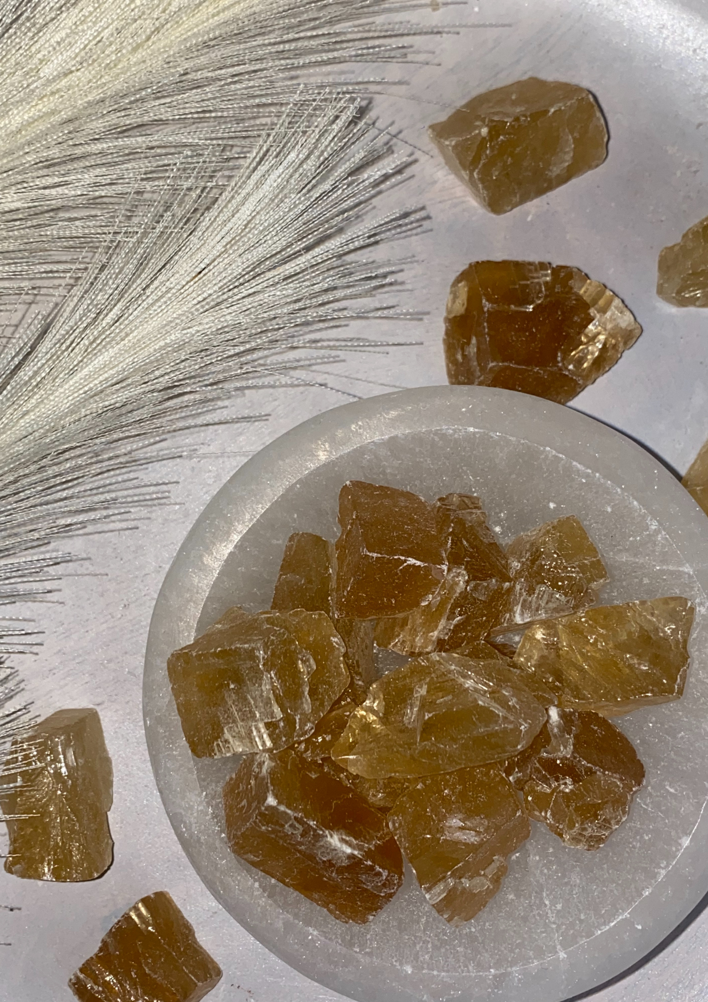 Honey Calcite Mini Raw Chunks