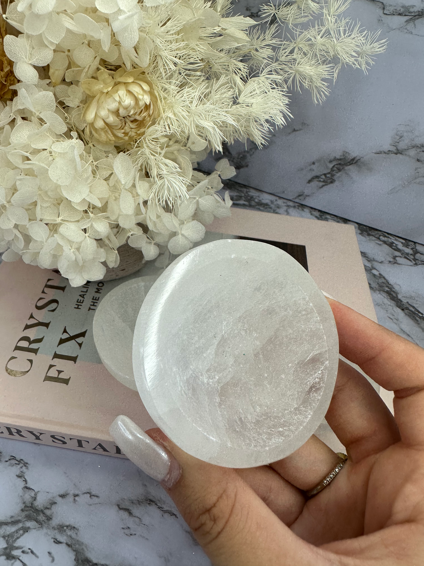 Selenite Mini Round Bowl