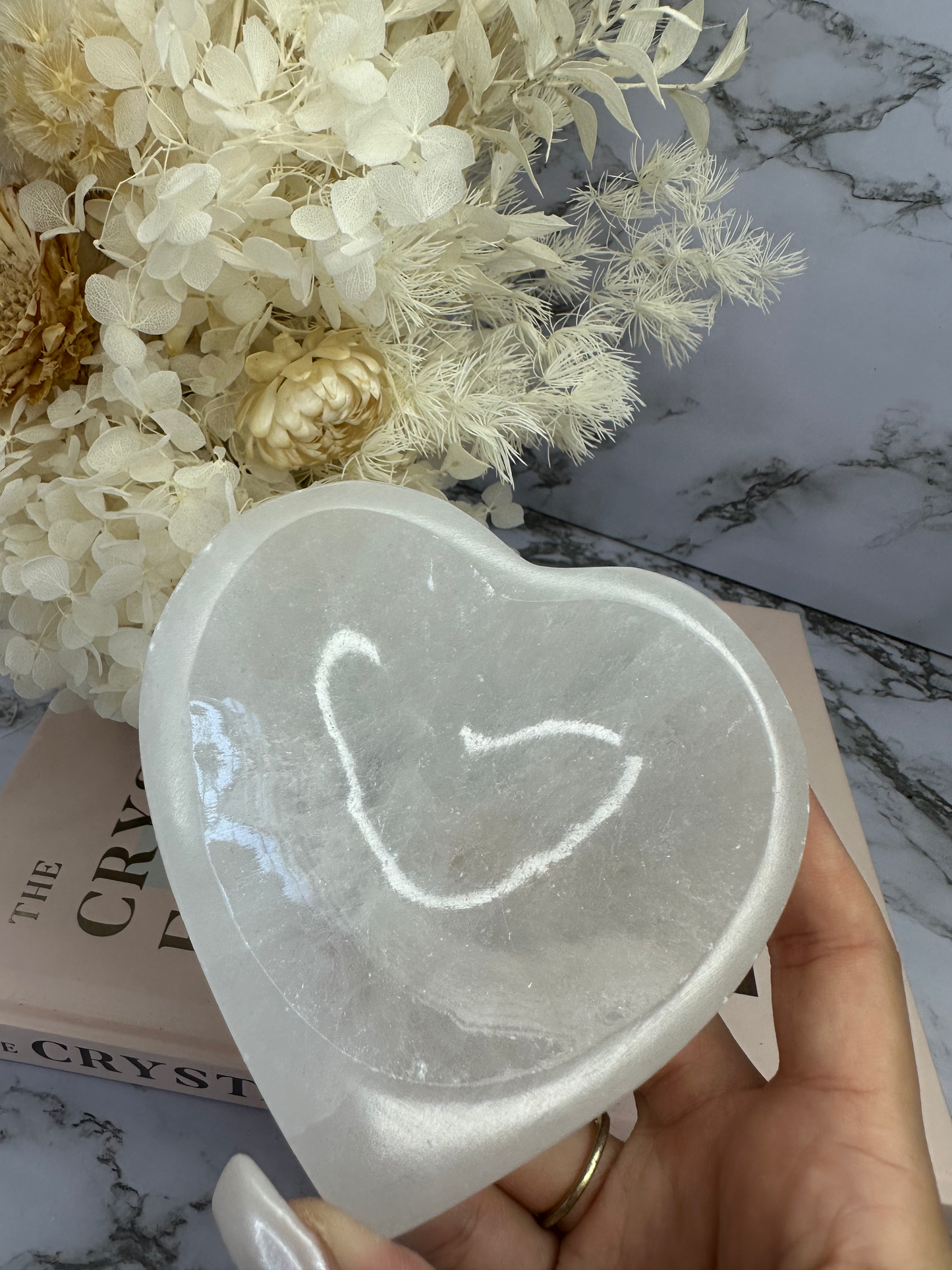 Selenite Heart Bowl