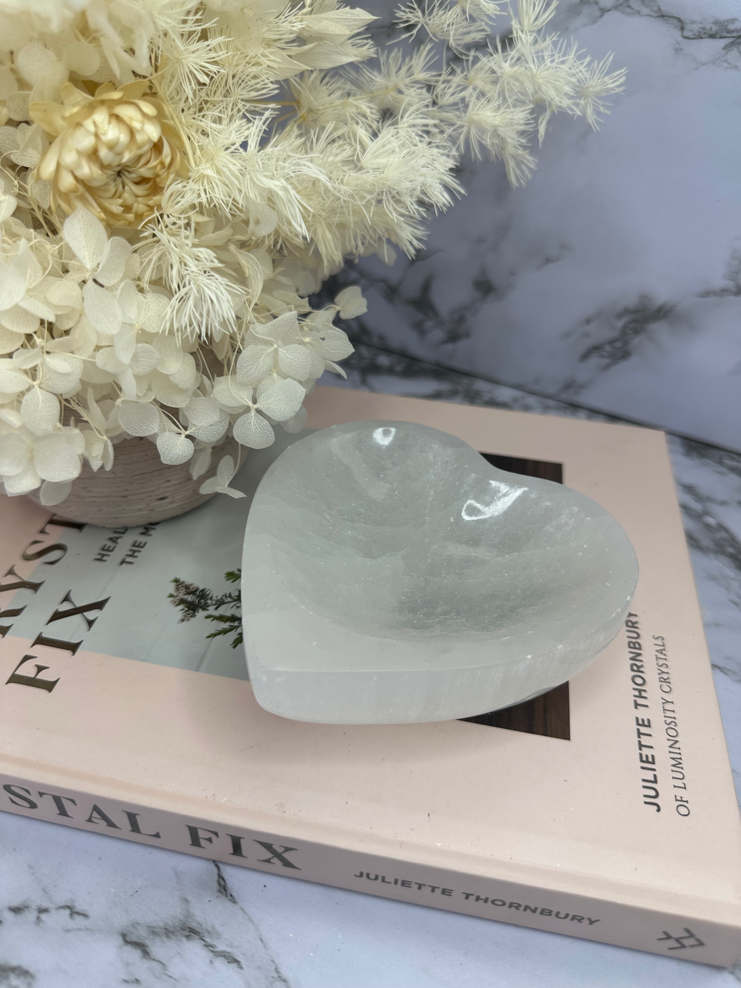 Selenite Heart Bowl