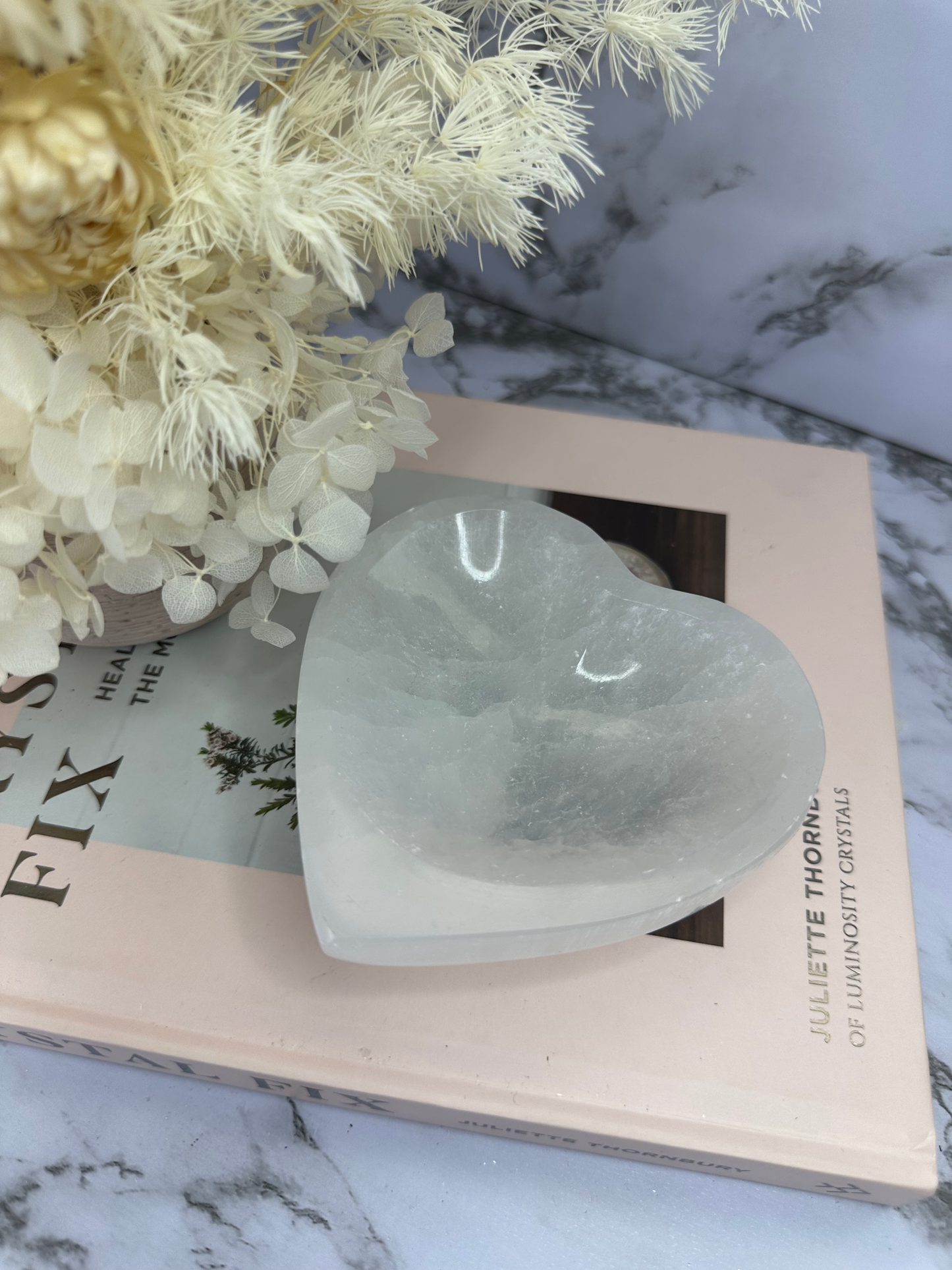 Selenite Heart Bowl