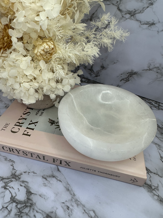 Selenite XL Round Bowl