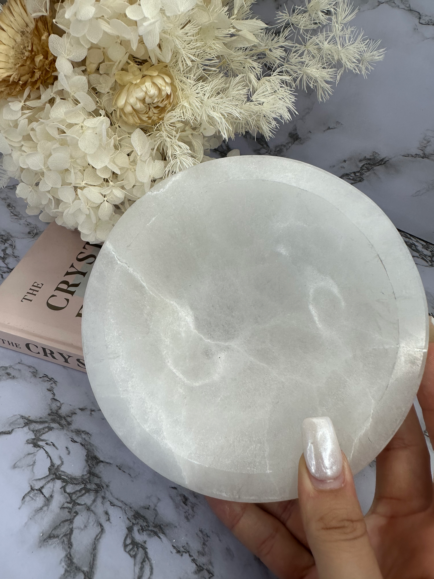 Selenite XL Round Bowl